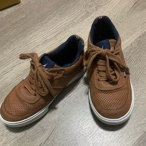 Nautical boat shoes, Size 12, Cognacs Tan Brown Shoes. Dress shoes